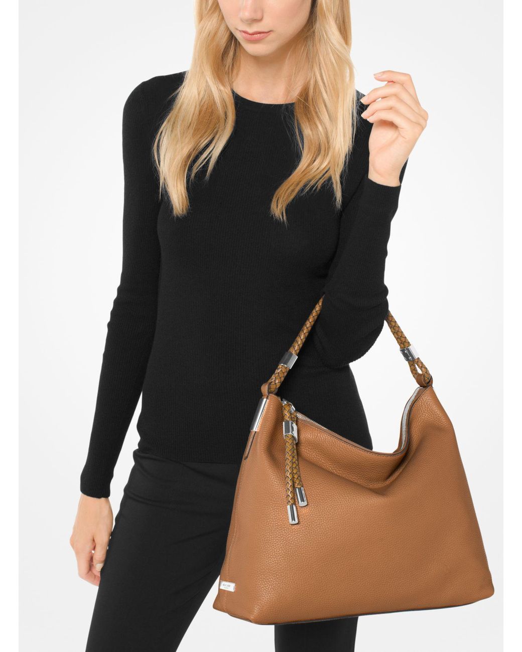 Michael kors skorpios large shoulder bag ecru leather cheap