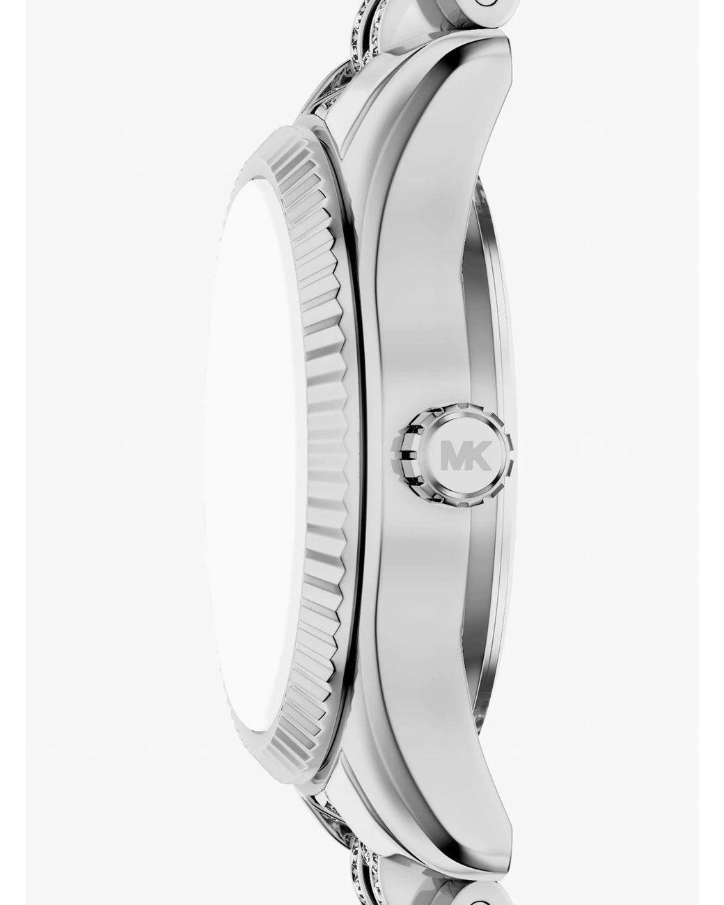 Michael Kors White Petite Lexington Pavé-Tone Watch