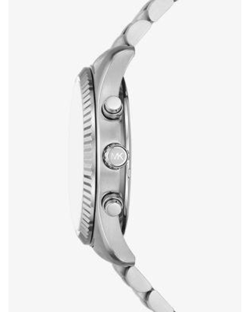 Michael Kors Black Lexington Chronograph Stainless Steel Watch And Card Case Gift Set 44mm