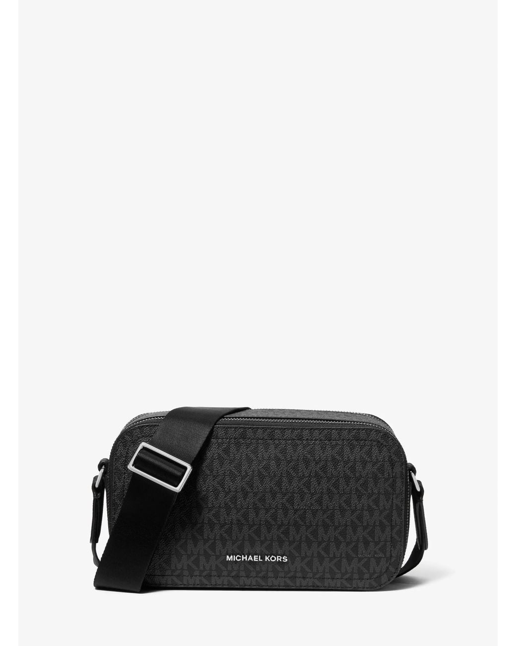 Michael Kors Black Mk Hudson Signature Logo Crossbody Bag for men