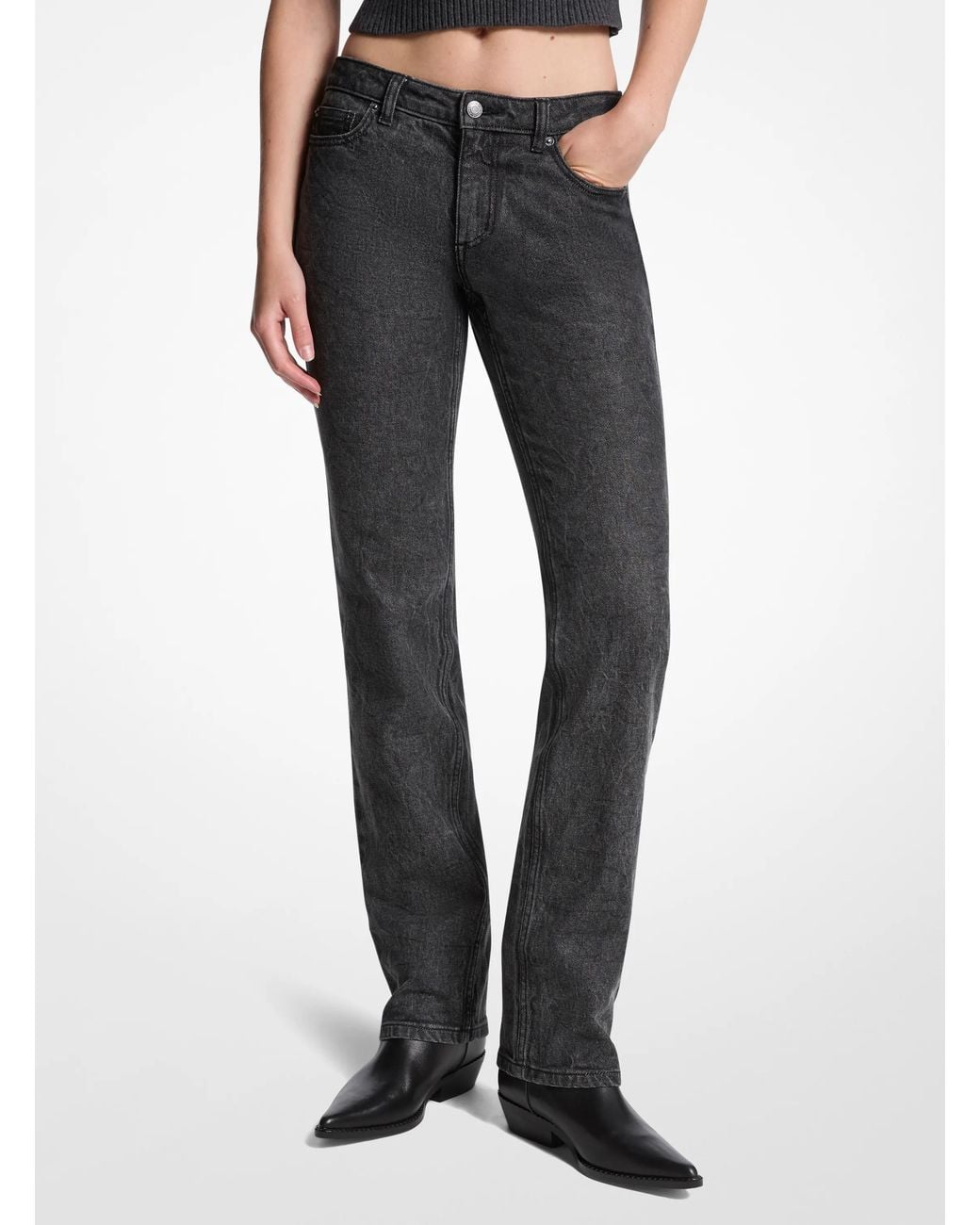 MICHAEL Michael Kors Blue Mk Stretch Denim Cigarette Jeans