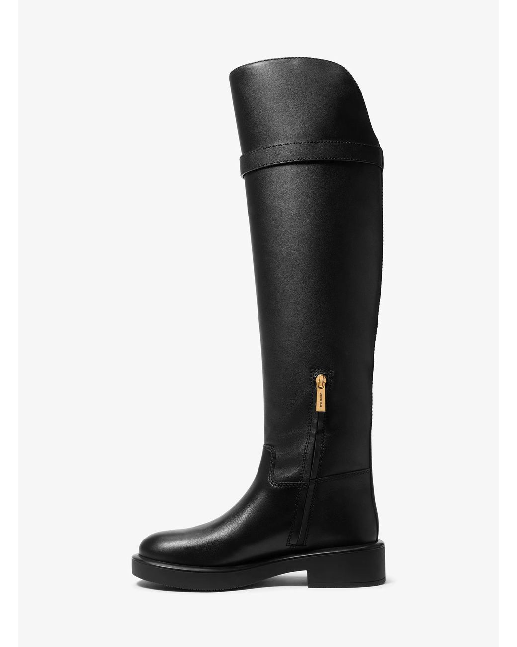 MICHAEL Michael Kors Black Mk Hamilton Moderne Leather Riding Boot