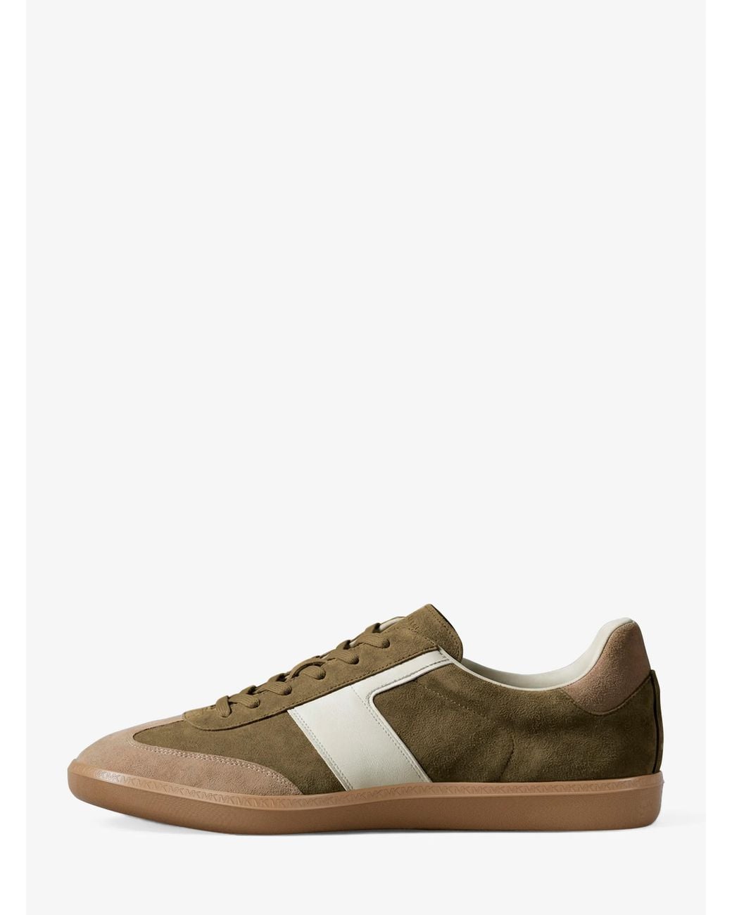 MICHAEL Michael Kors Natural Michael Kors Jovie Color-Block Suede Sneaker