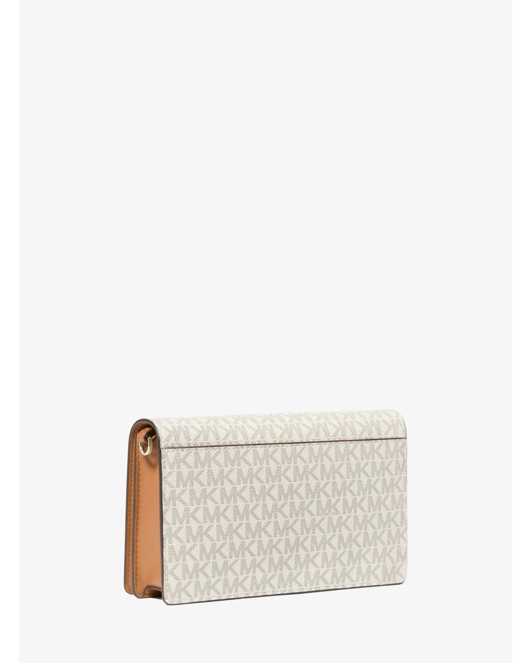 MICHAEL Michael Kors Natural Mk Jet Set Medium Signature Logo Crossbody Bag