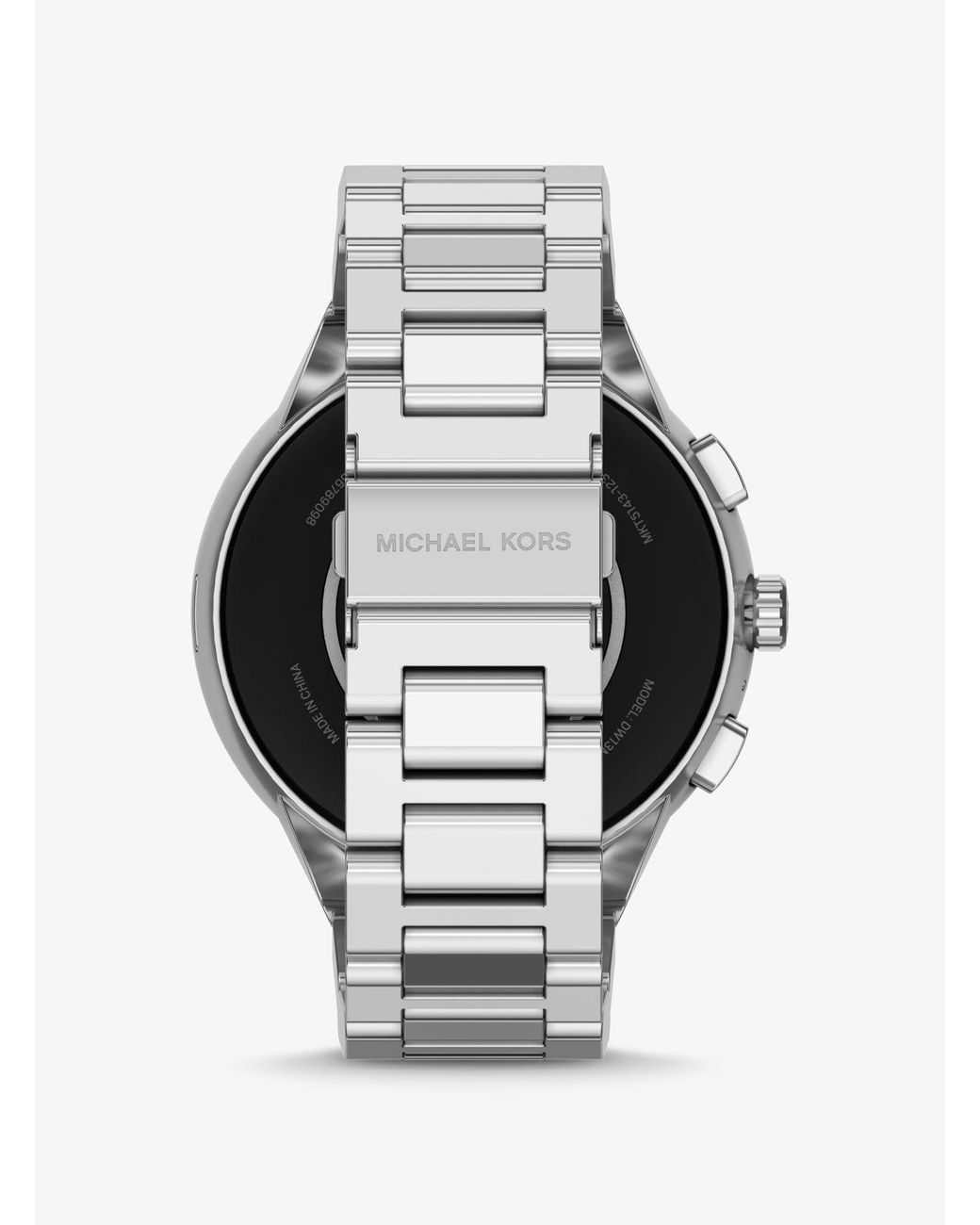 Michael Kors Gen 6 Camille Pavé Silver-tone Smartwatch in Grey | Lyst UK