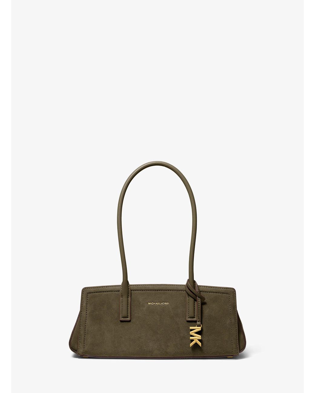 MICHAEL Michael Kors Natural Mk Laila Small Suede Shoulder Bag