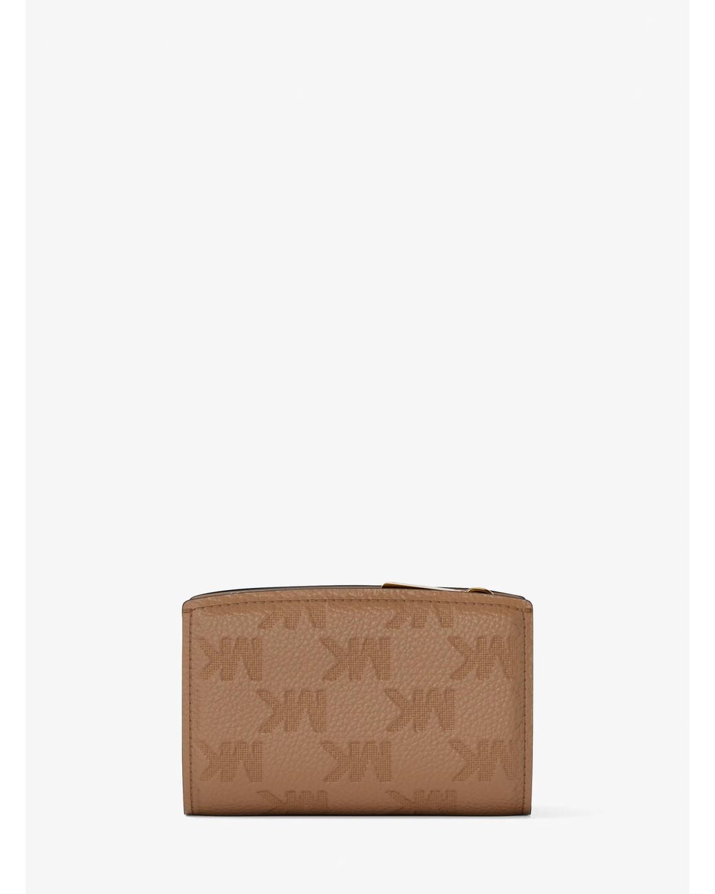 MICHAEL Michael Kors White Mk Bryant Medium Logo Embossed Leather Wallet