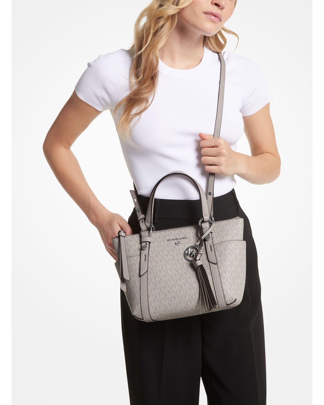 Michael kors grey tote handbags outlet