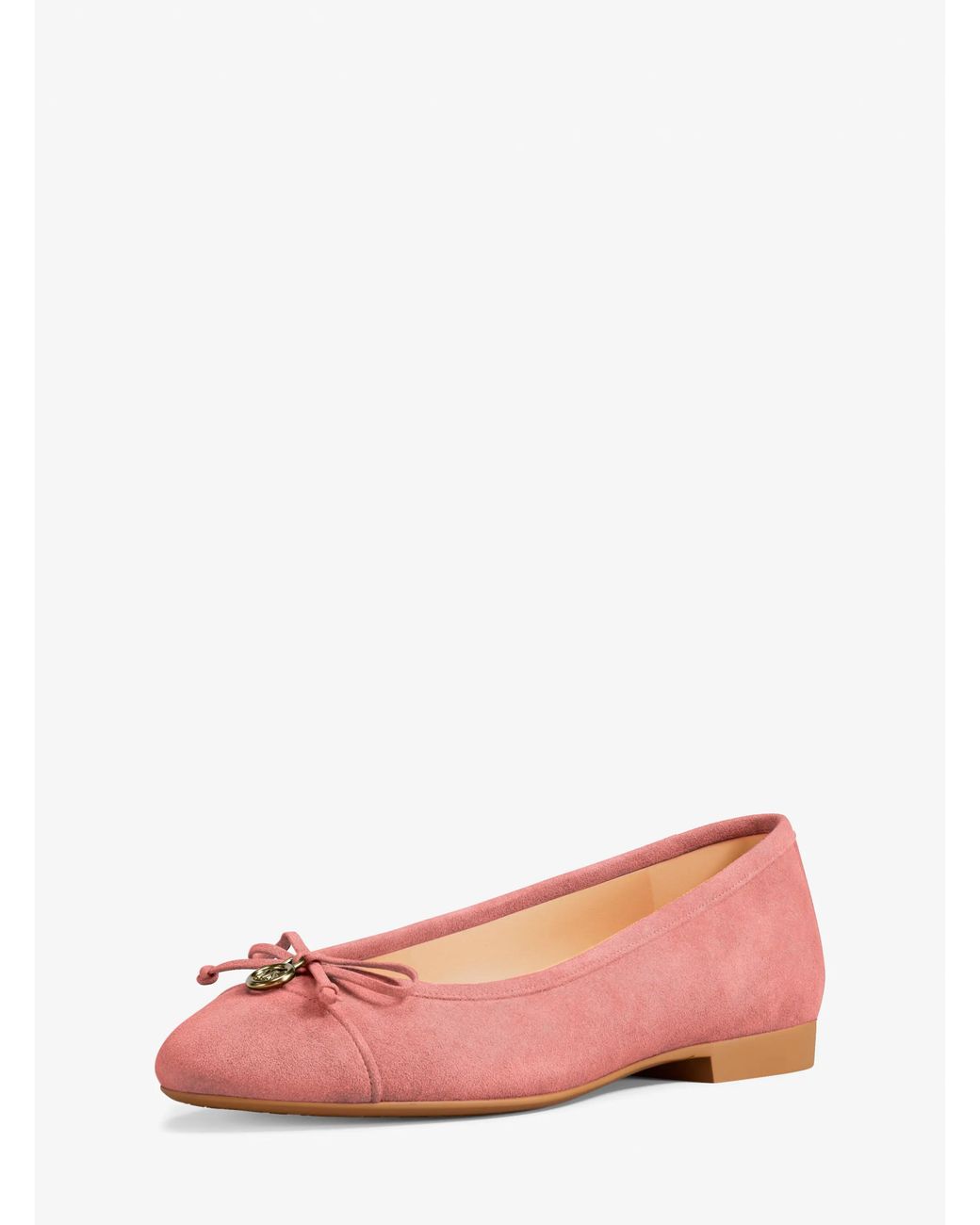 MICHAEL Michael Kors Pink Mk Piper Flex Suede Ballet Flat