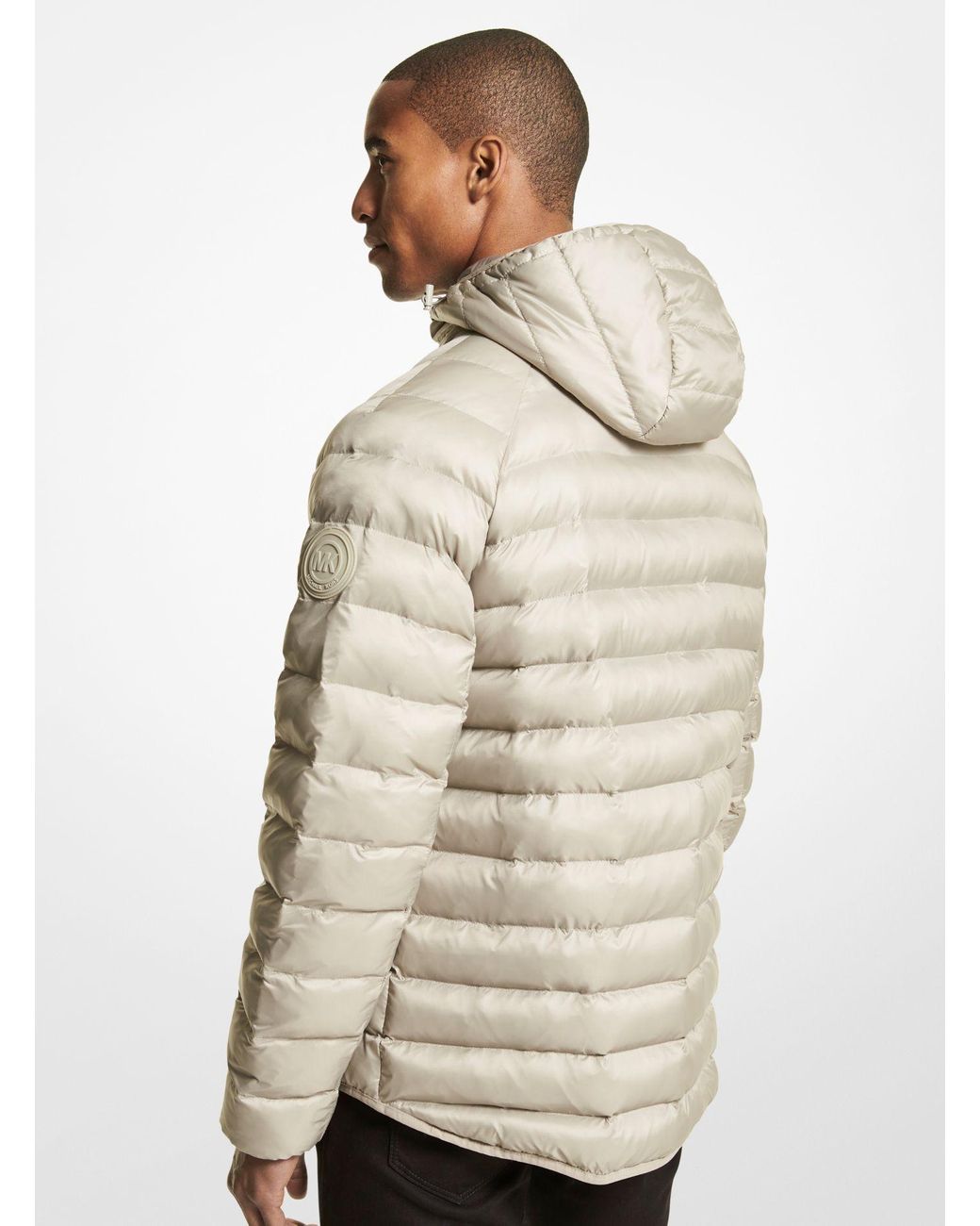 Michael Kors Rialto Quilted Nylon Puffer Jacket in Natural for Men | Lyst