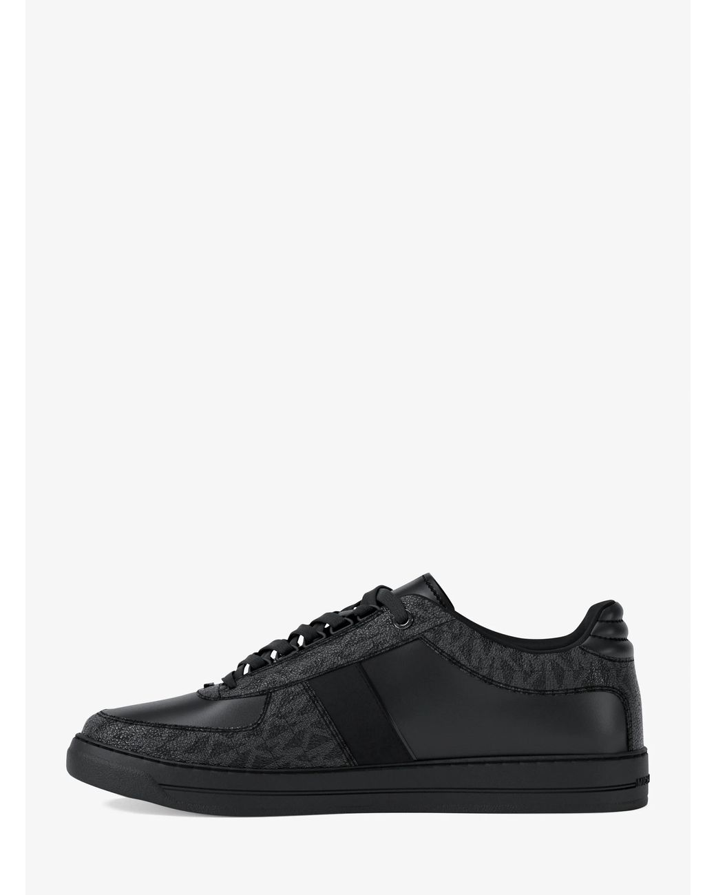Michael Kors Black Michael Kors Brady Signature Logo And Leather Sneaker for men