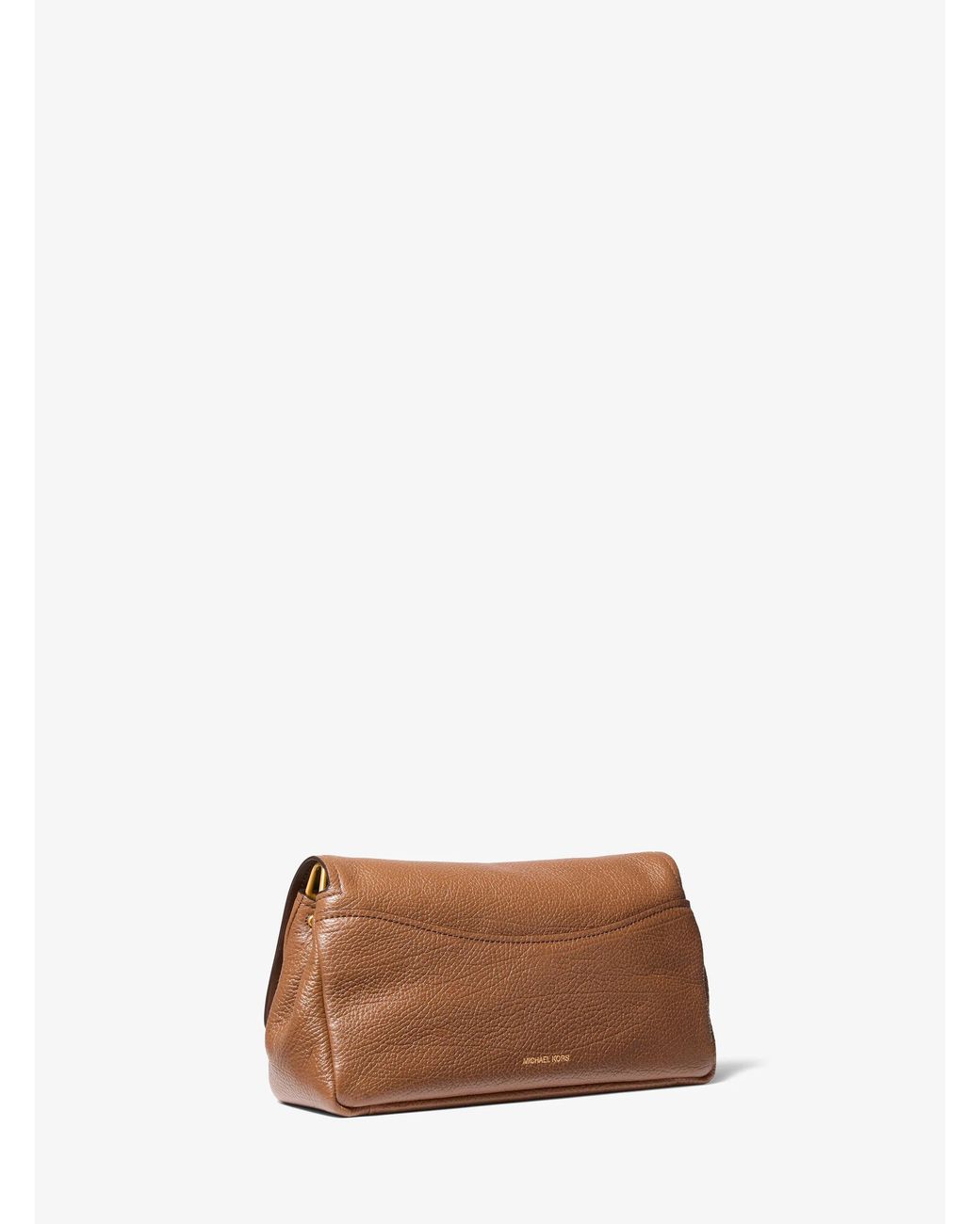 MICHAEL Michael Kors Brown Mk Bryant Large Textured Leather Convertible Shoulder Bag