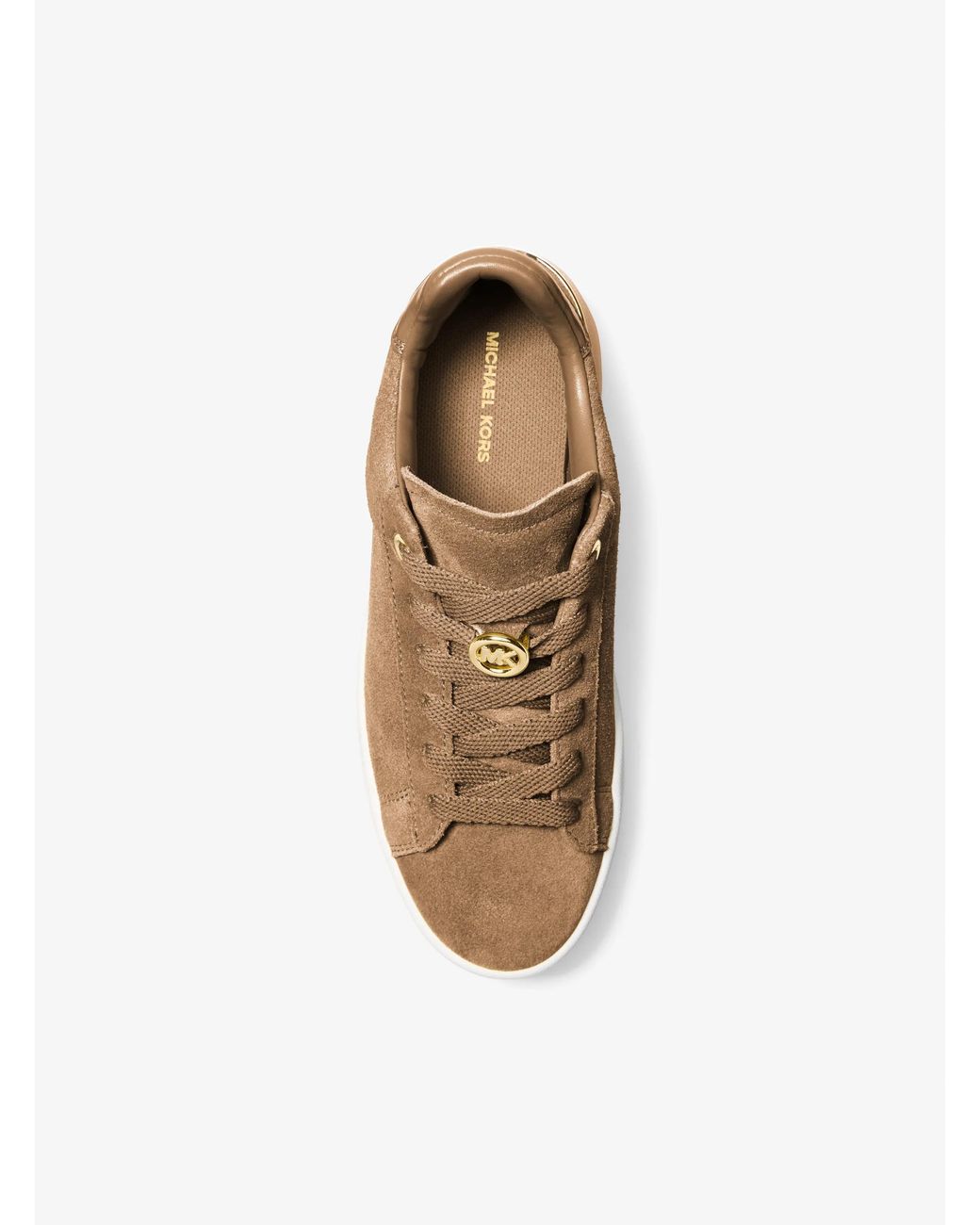 MICHAEL Michael Kors Natural Mk Dottie Suede Platform Trainers