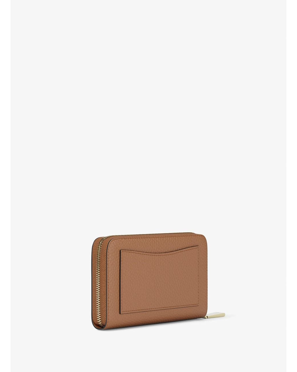 MICHAEL Michael Kors Brown Small Pebbled Leather Wallet