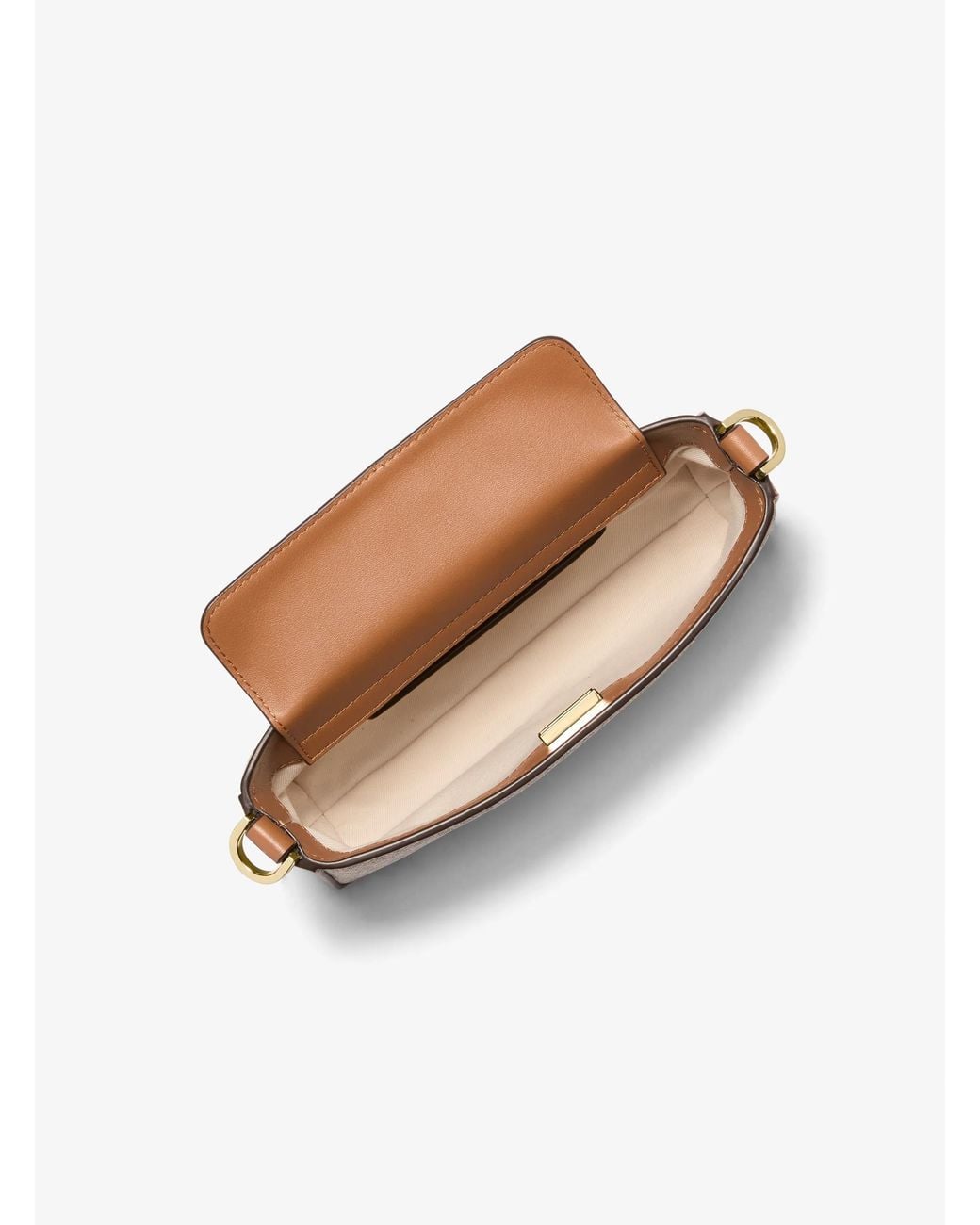 MICHAEL Michael Kors Natural Bryant Small Signature Logo Convertible Pochette