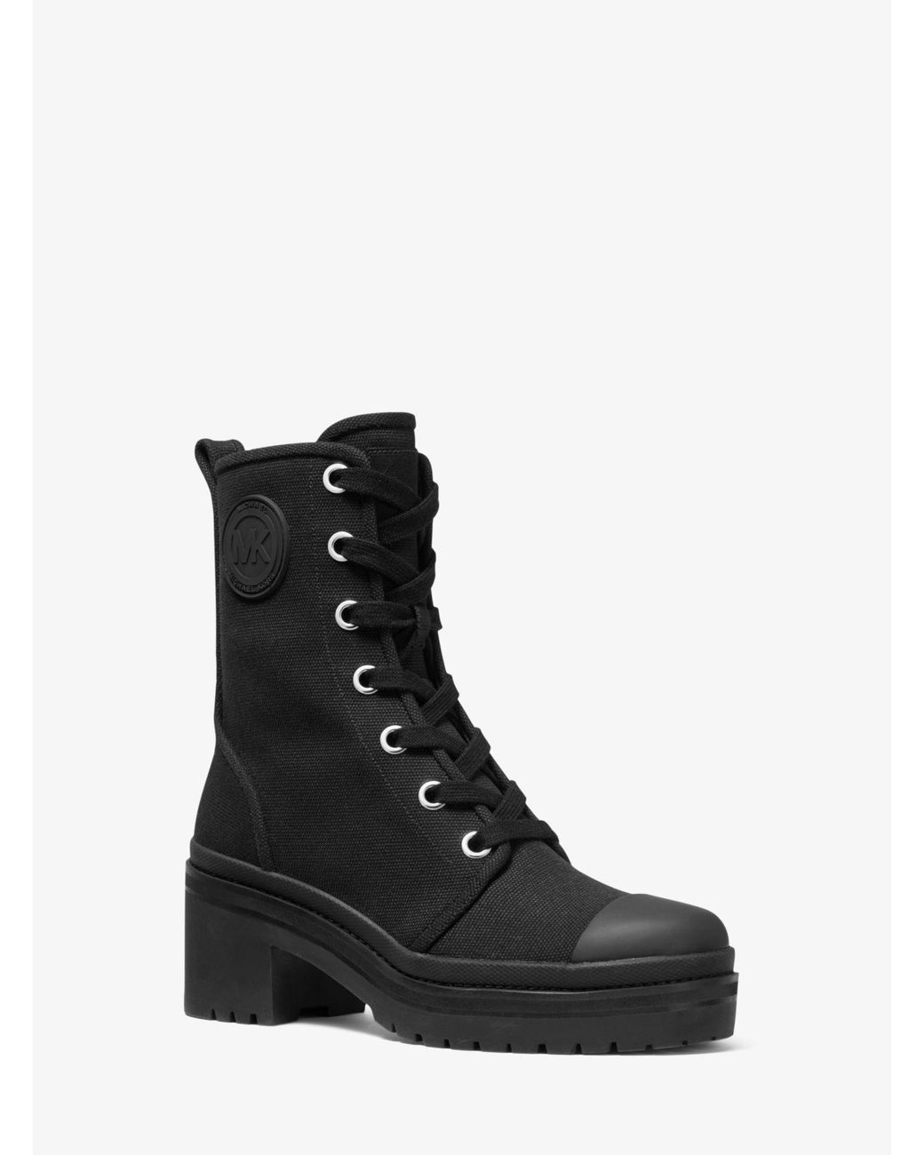 michael michael kors corey canvas combat boot