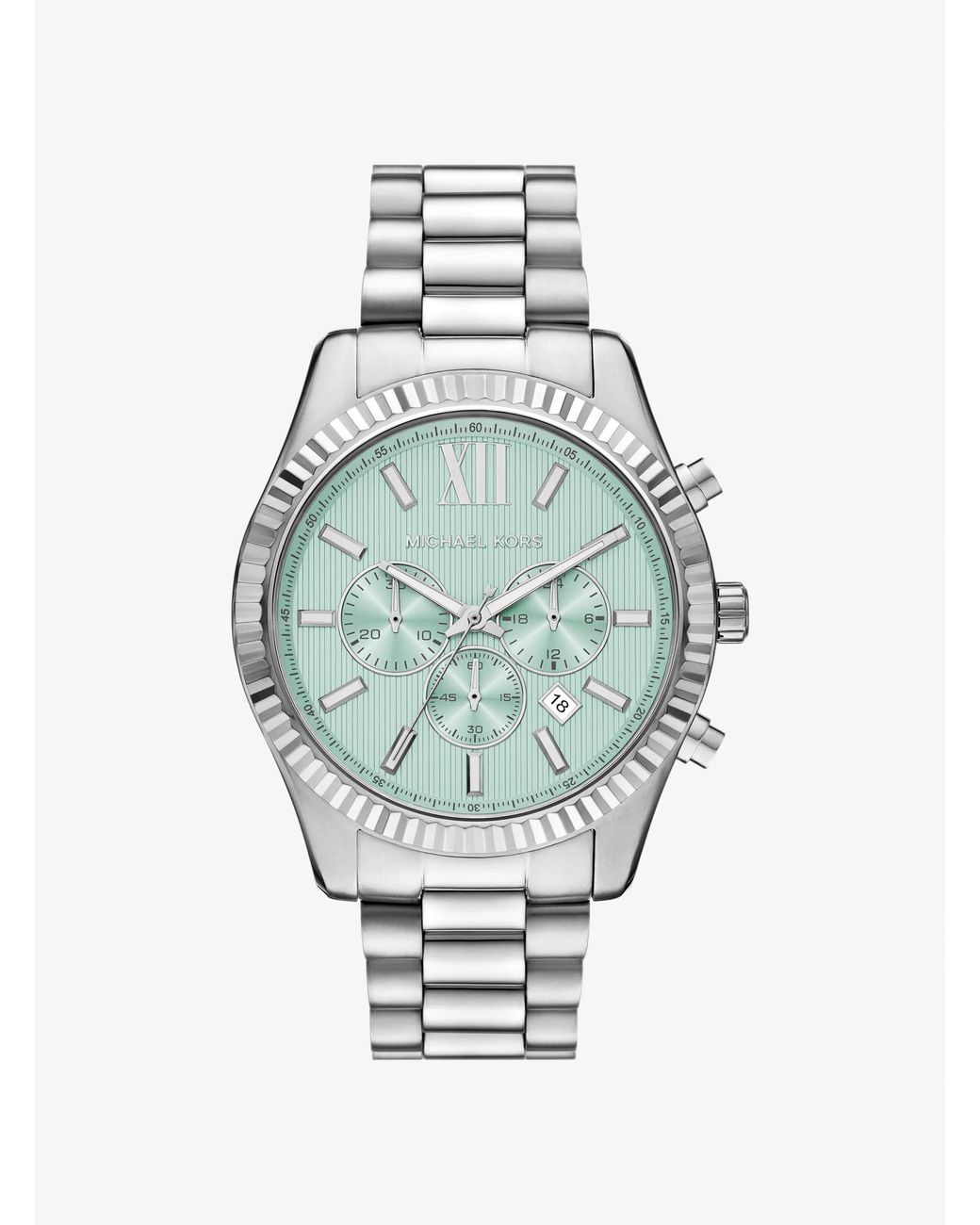 Michael Kors Metallic Mk Oversized Lexington-Tone Watch for men