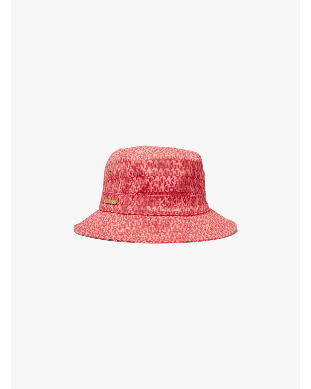Michael Kors Logo Print Organic Cotton Blend Bucket Hat | Lyst
