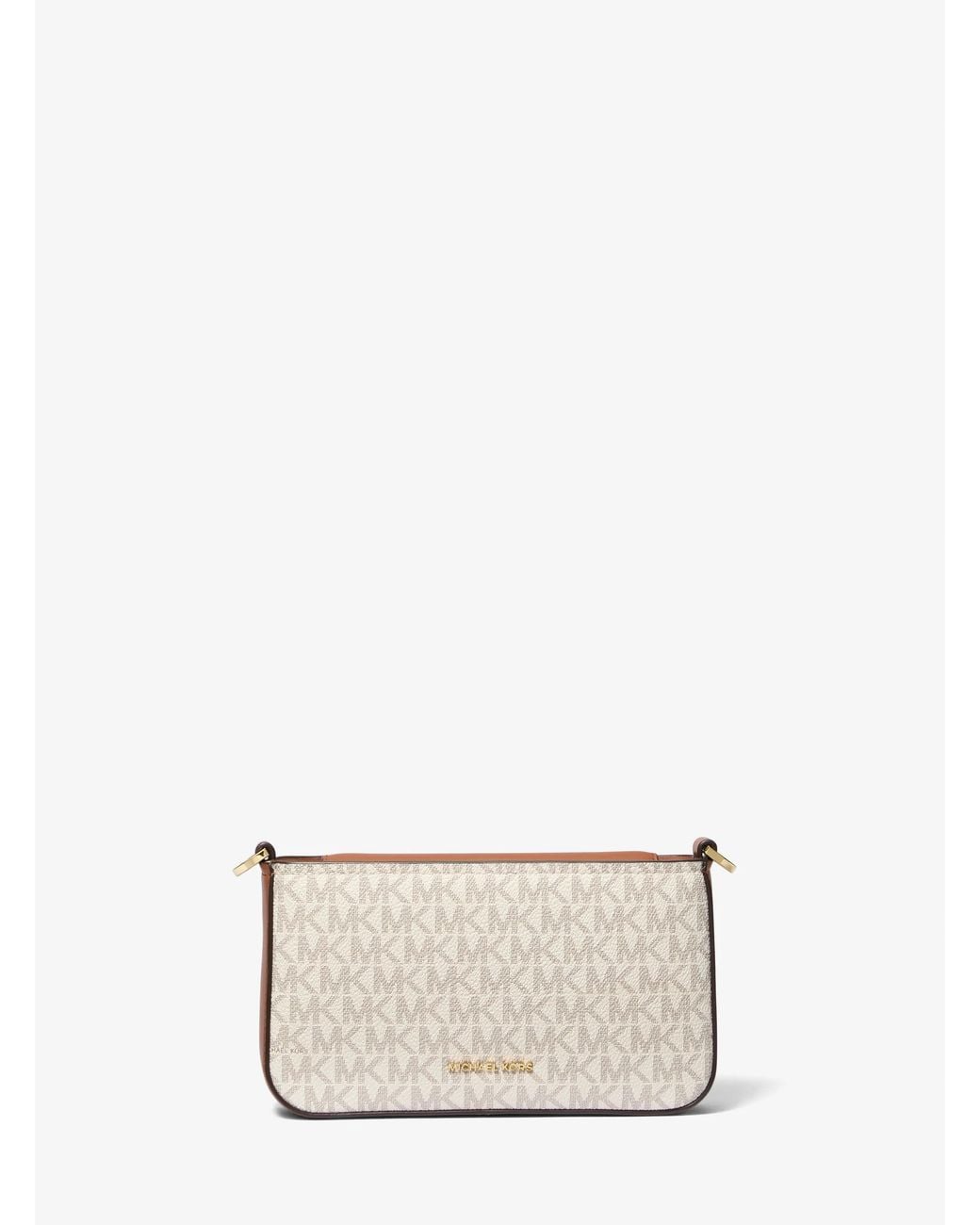 MICHAEL Michael Kors Natural Bryant Small Signature Logo Convertible Pochette
