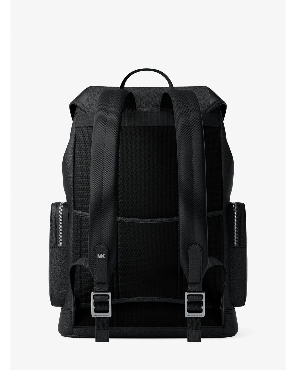 Michael Kors Black Mk Jet Set Signature Logo Backpack for men