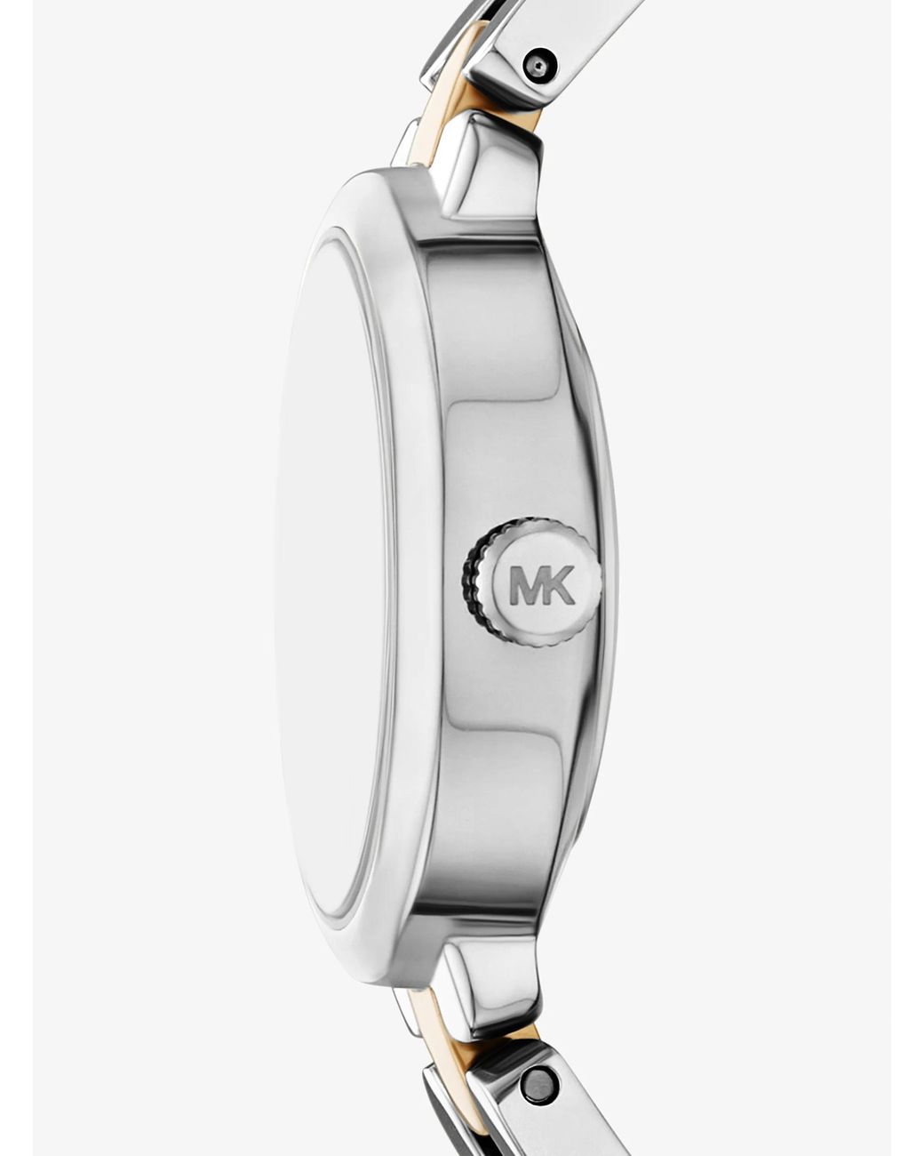 Michael Kors White Mini Maude Two-Tone Watch