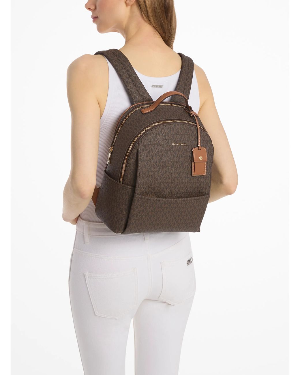 MICHAEL Michael Kors Brown Sable Medium Backpack