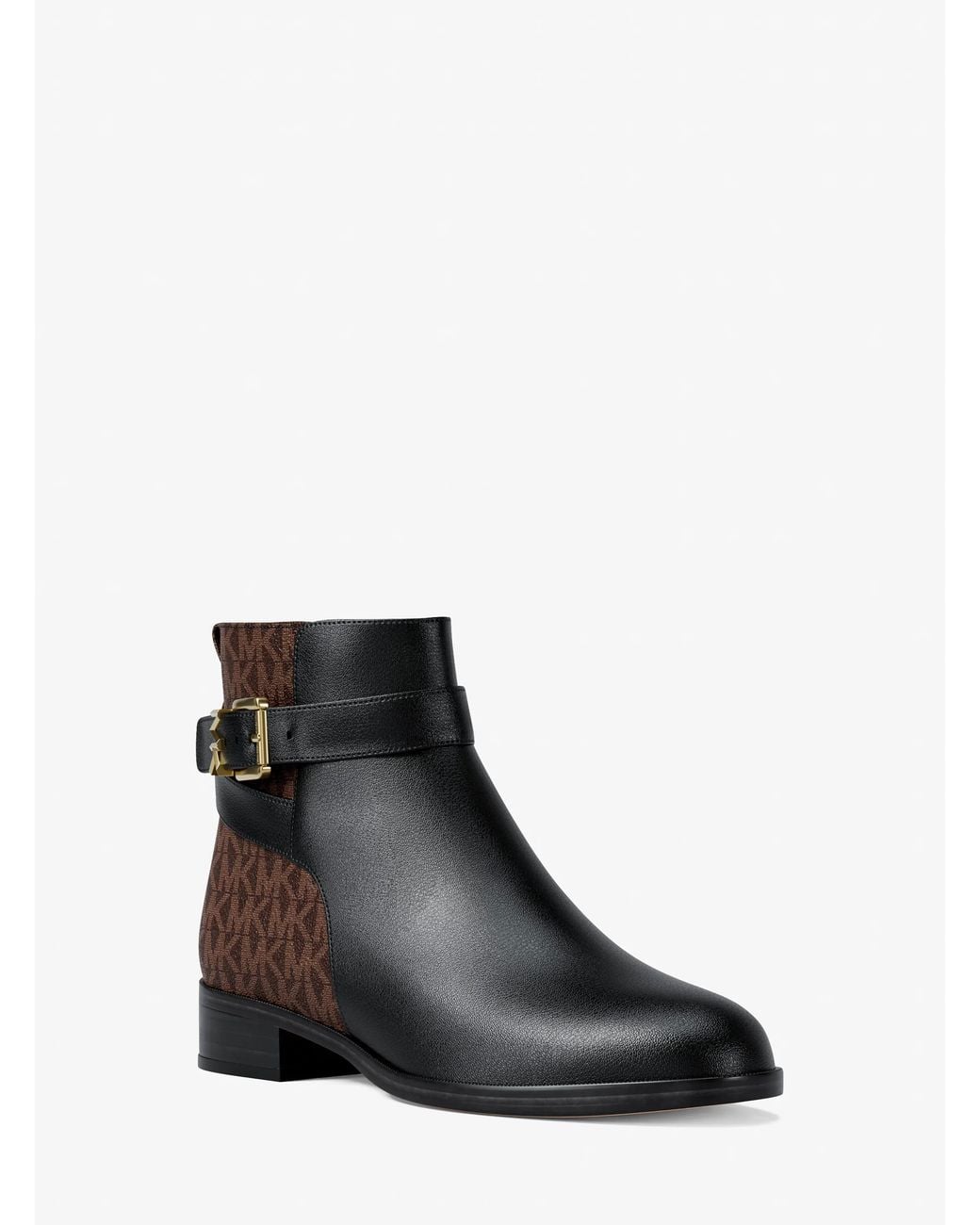 MICHAEL Michael Kors Black Mk Rachel Textured And Signature Logo Boot