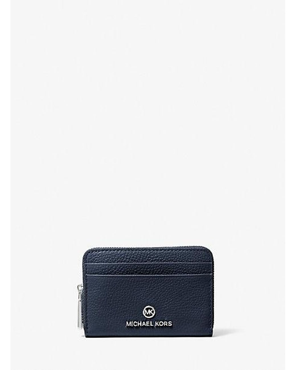 Michael kors small blue wallet hot sale