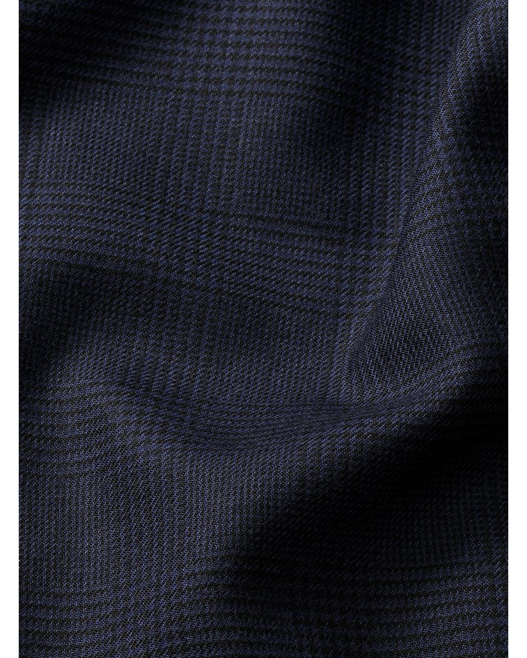 Michael Kors Blue Mk Glen Plaid Wool Blend Blazer for men