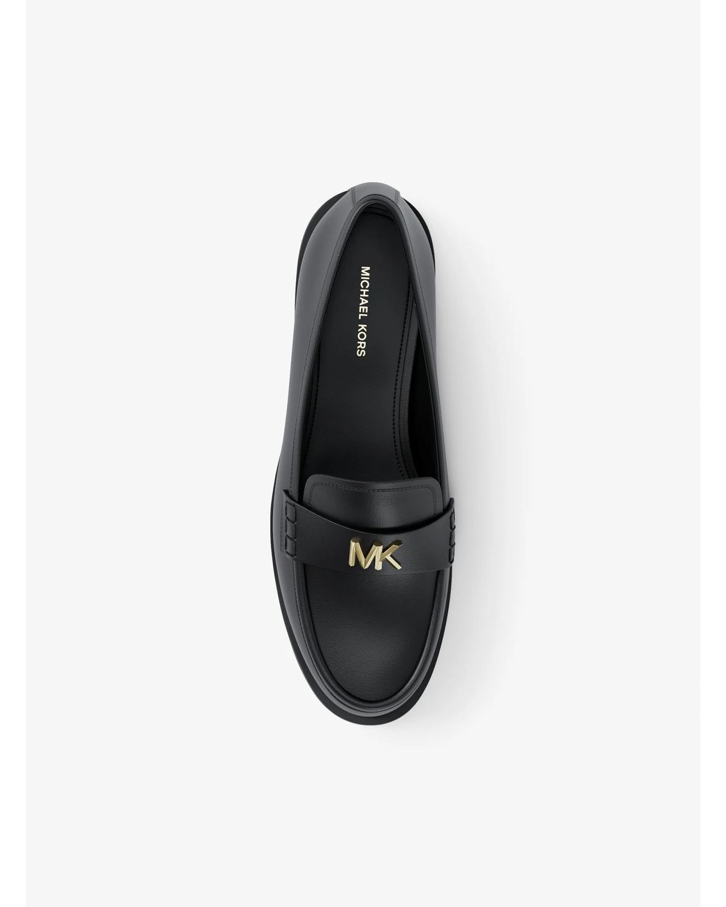 MICHAEL Michael Kors Black Mk Lex Leather Loafer
