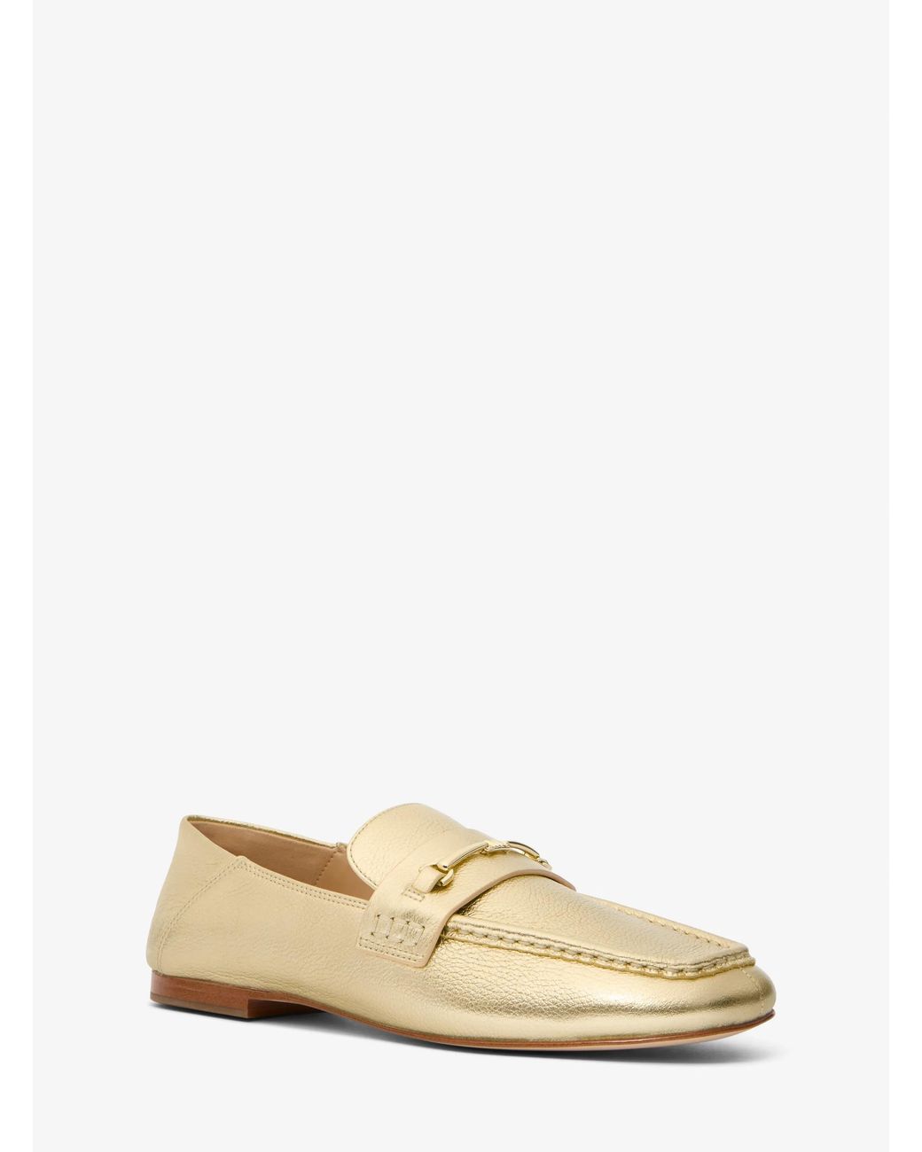 MICHAEL Michael Kors Natural Mk Lena Metallic Leather Loafer