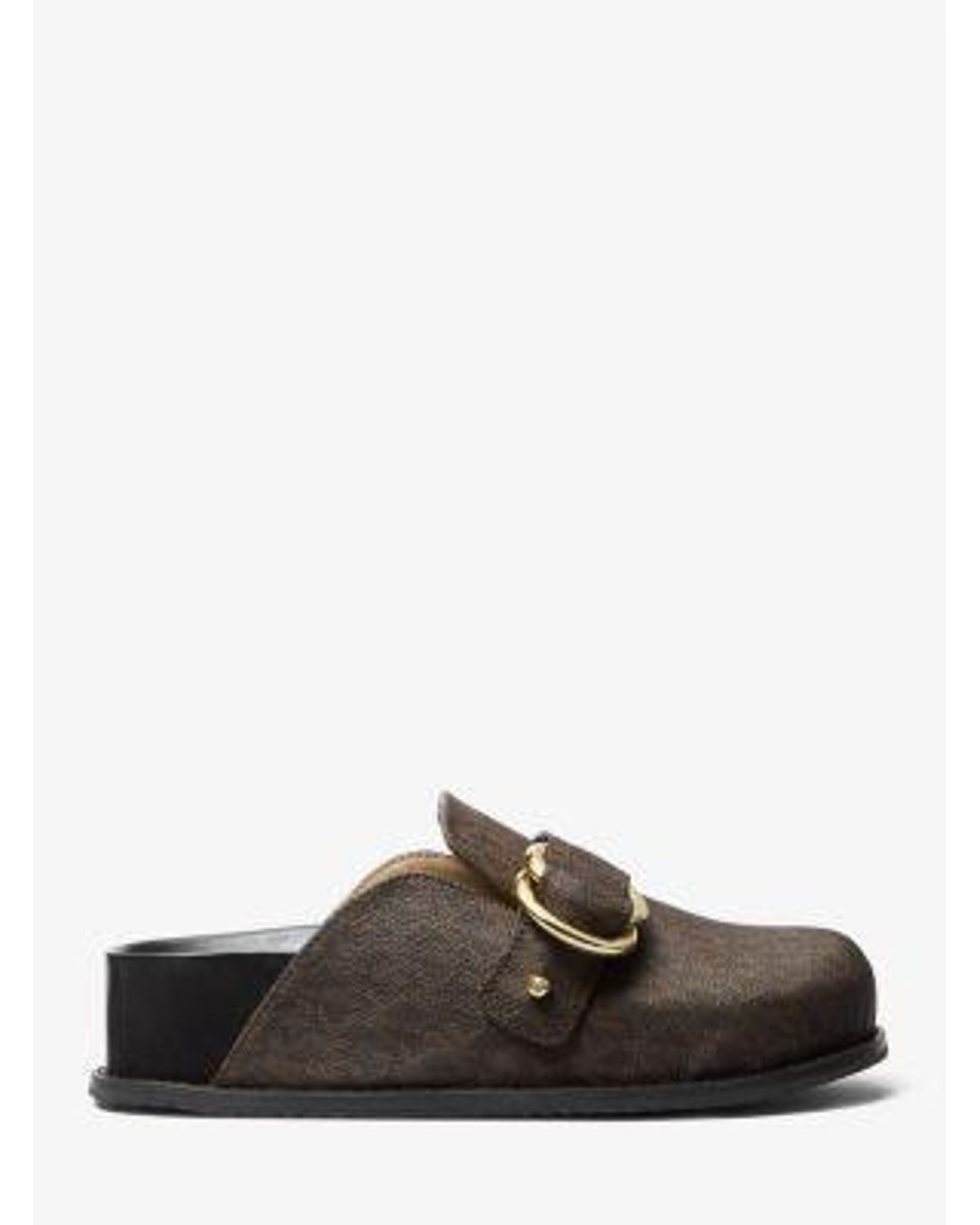 Michael Kors Jaden Signature Logo Clog in Brown | Lyst Canada
