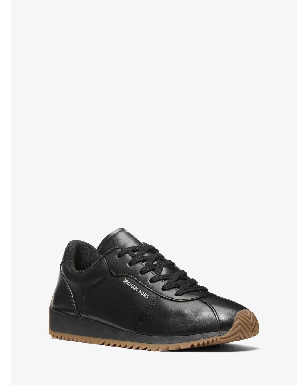 MICHAEL Michael Kors Black Mk Rhodes Leather Trainer