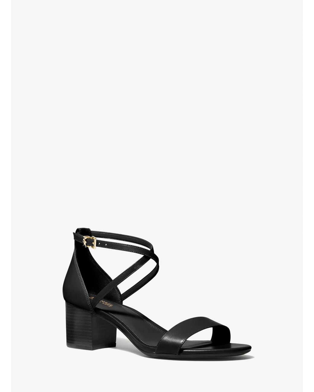MICHAEL Michael Kors White Michael Kors Serena Flex Leather Sandal