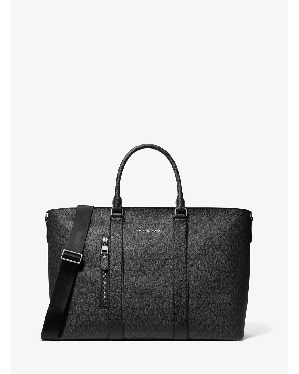 Michael Kors Hudson Signature Logo Tote Bag in Black for Men | Lyst