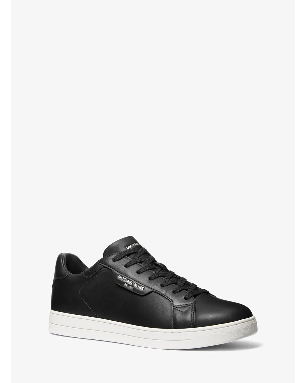 Michael Kors Black Keating Lace Up Lace-Up Boots, Leather/Rubber/Textile for men