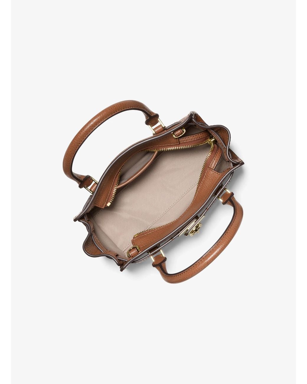 Michael Kors Brown Michael Kors Hamilton Extra-Small Leather Crossbody Bag