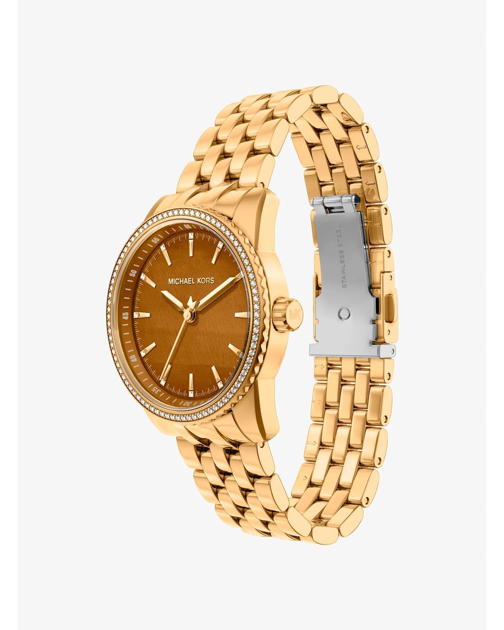 Michael Kors Metallic Mk Bryant Pavé-Tone Watch