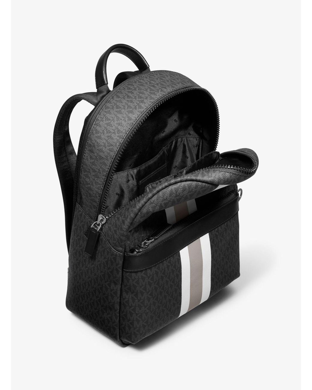 michael kors greyson logo backpack