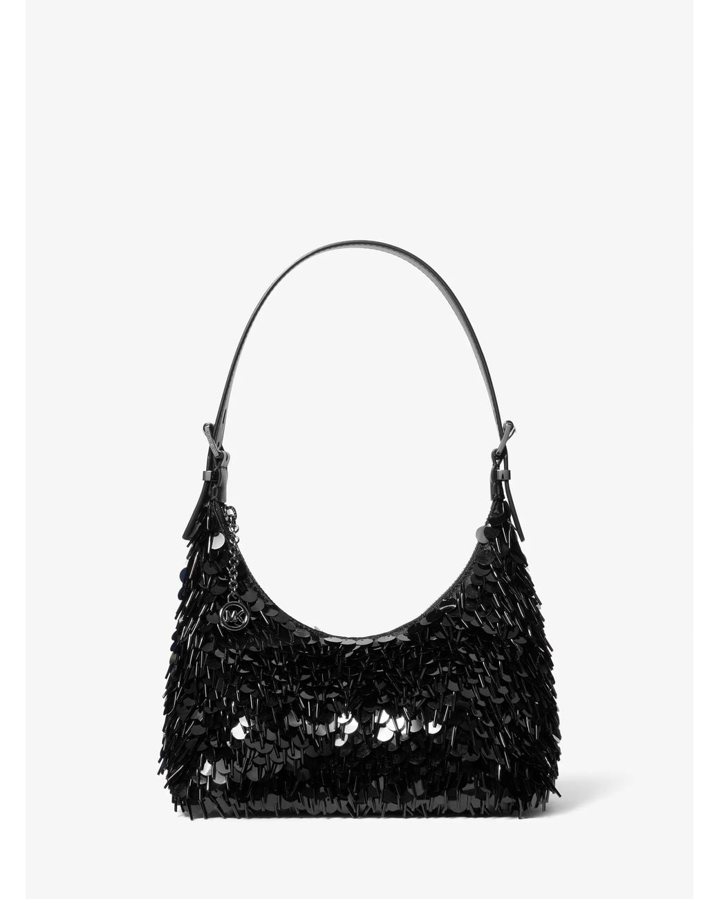 MICHAEL Michael Kors Black Mk Nolita Small Paillette Embellished Pochette