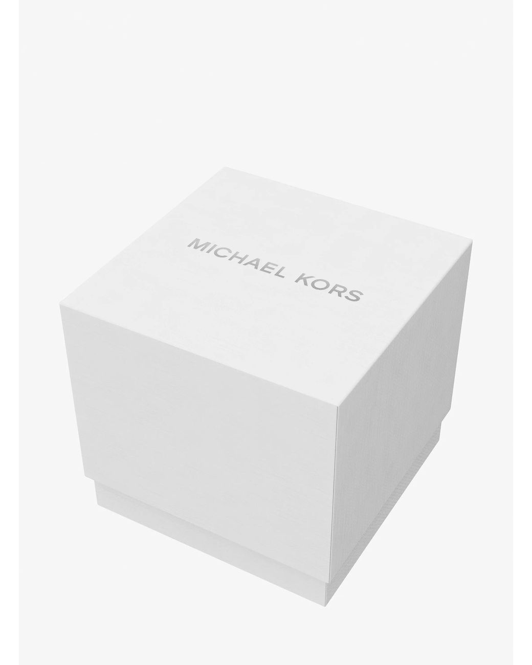 Michael Kors White Petite Lexington Pavé-Tone Watch And Heart Bracelet Gift Set