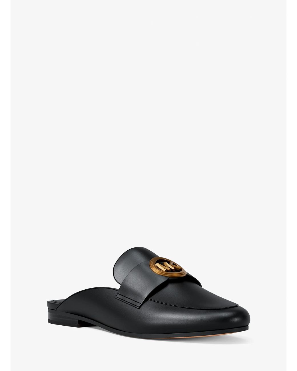 MICHAEL Michael Kors Black Mk Mckenzie Leather Mule