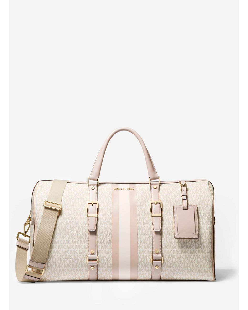 Michael Kors Bedford Travel Extra Large Logo Stripe Weekender Bag Extra Large Logo Stripe Weekender Bag