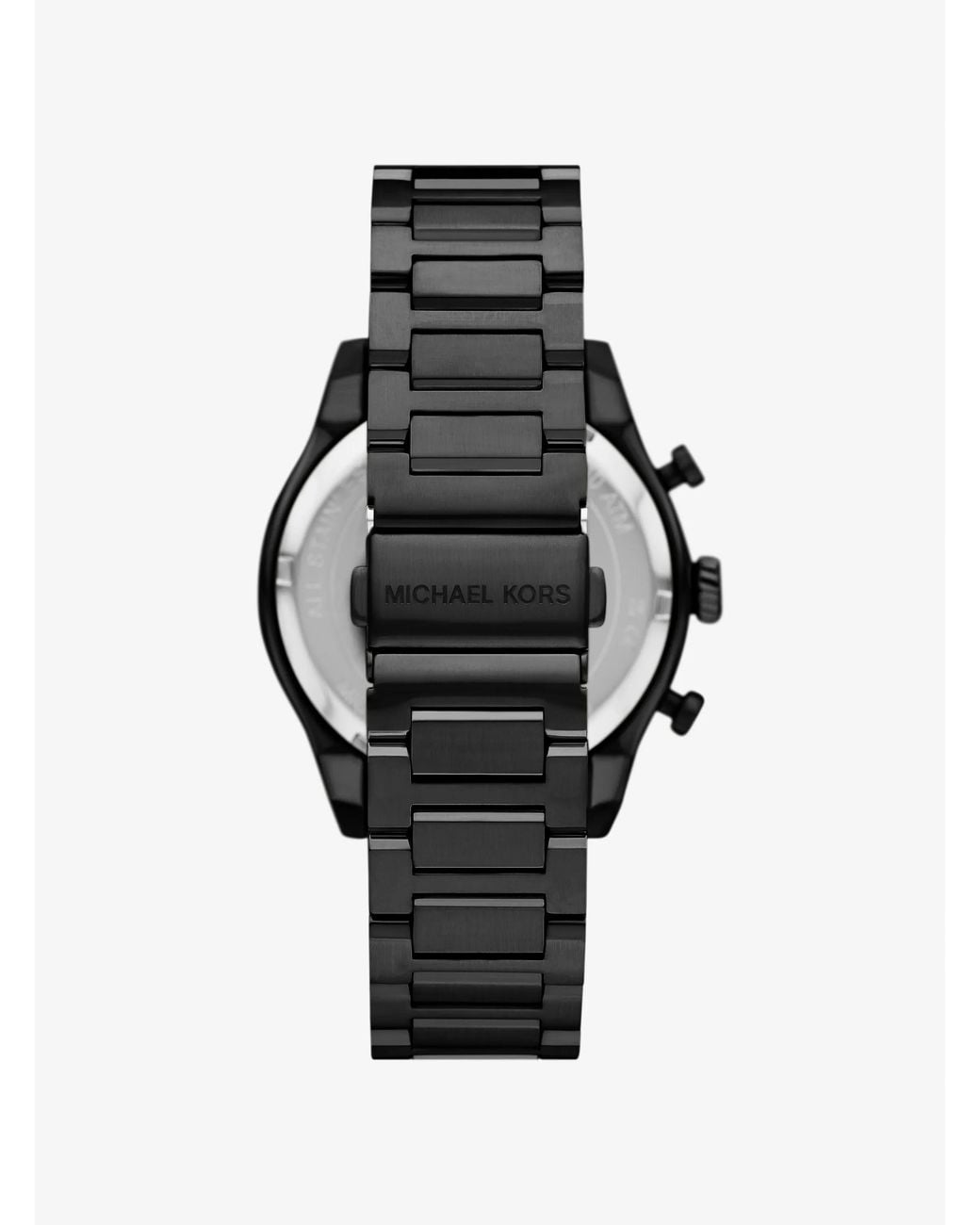 Michael Kors Black Oversized Panorama-Tone Watch for men
