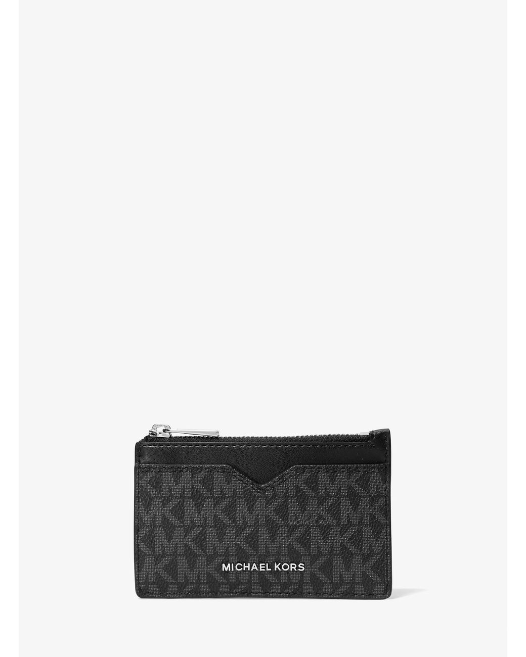 Michael Kors White Hudson Signature Logo Card Case for men