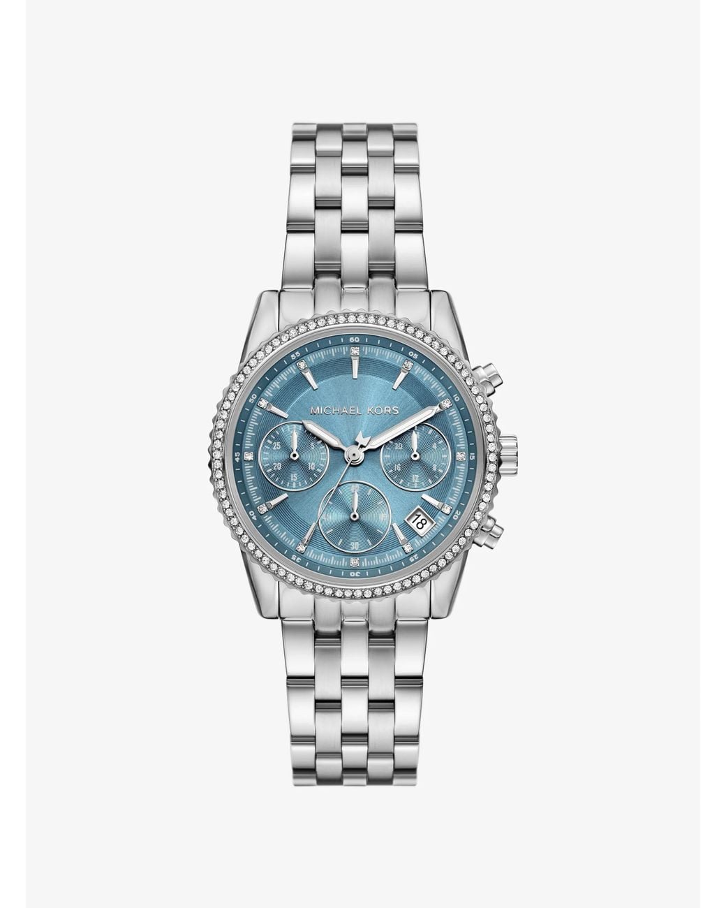 Michael Kors Blue Mk Mini Bryant-Tone Watch