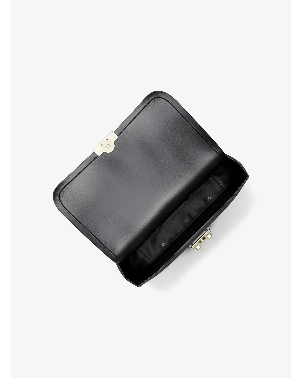 MICHAEL Michael Kors Black Mk Tribeca Large Pebbled Leather Shoulder Bag