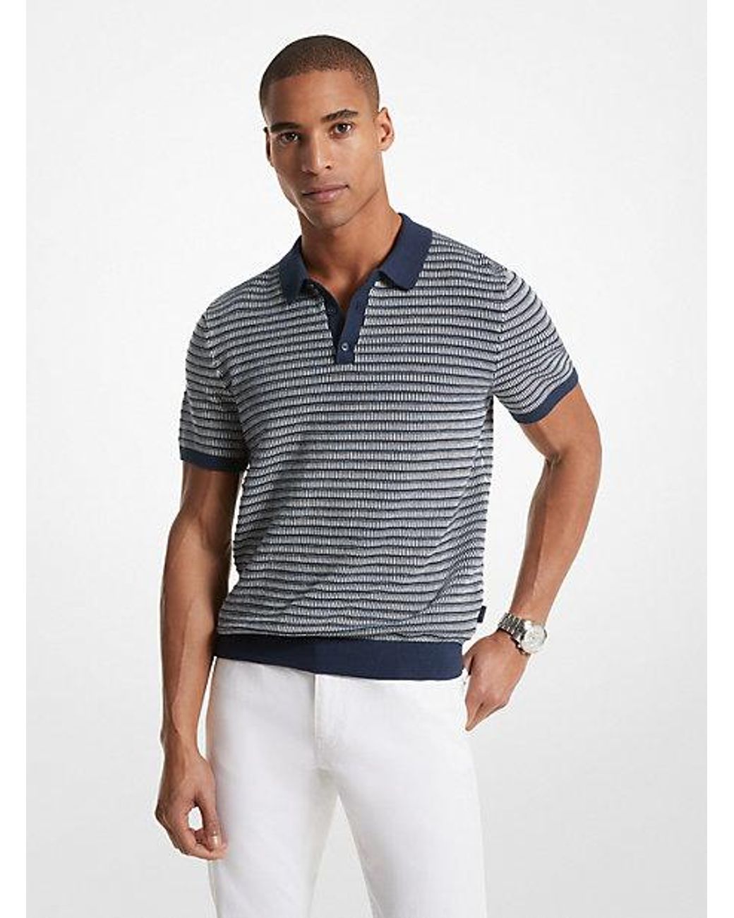 Michael kors polo blue on sale