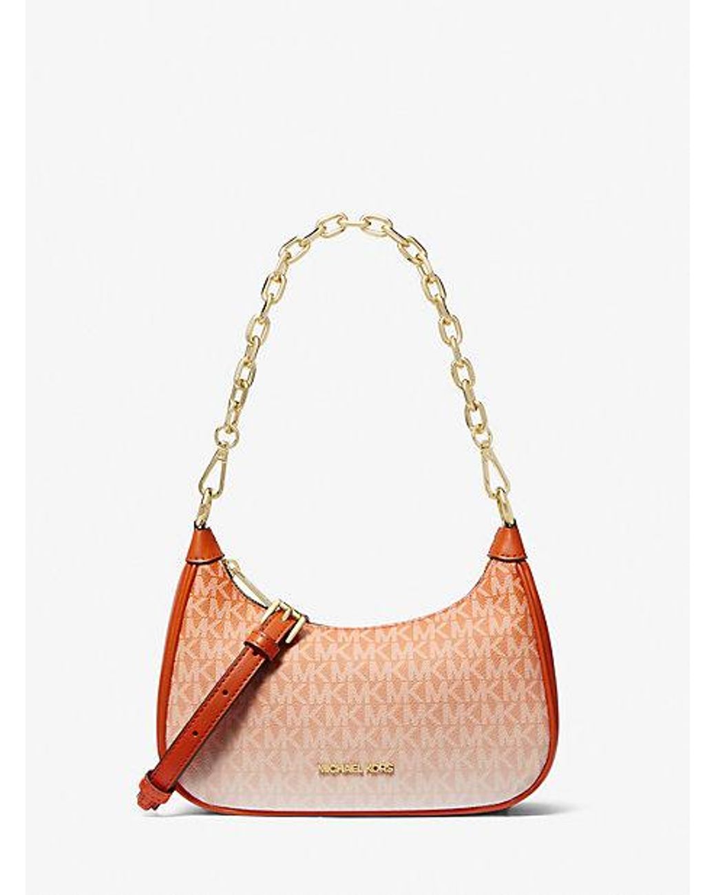 Michael Kors Cora Medium Ombre Logo Shoulder Bag in Natural Lyst Canada