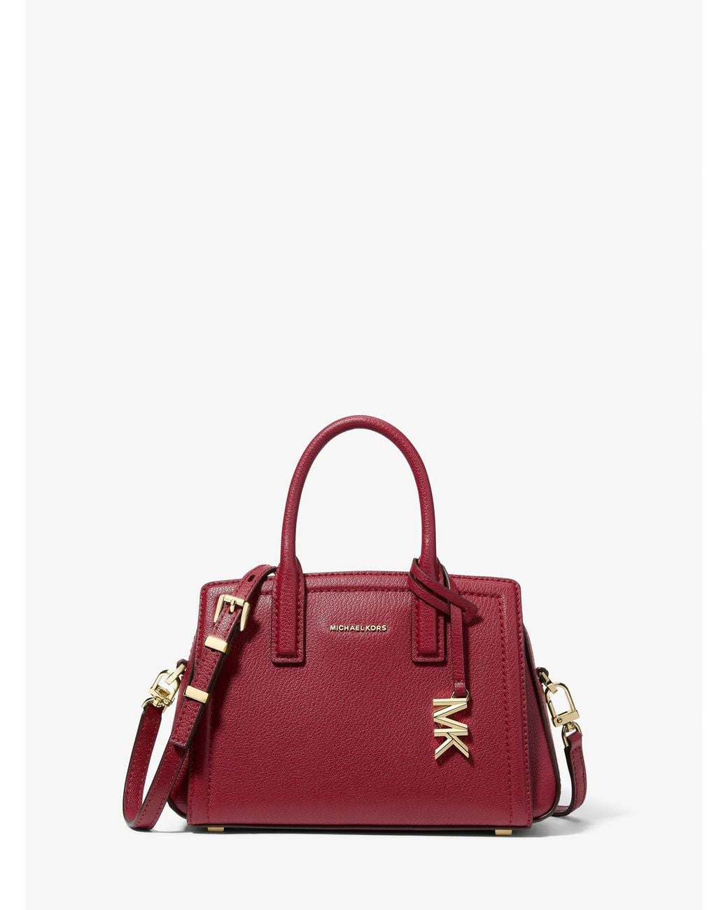 MICHAEL Michael Kors Red Mk Laila Extra-Small Leather Crossbody Bag